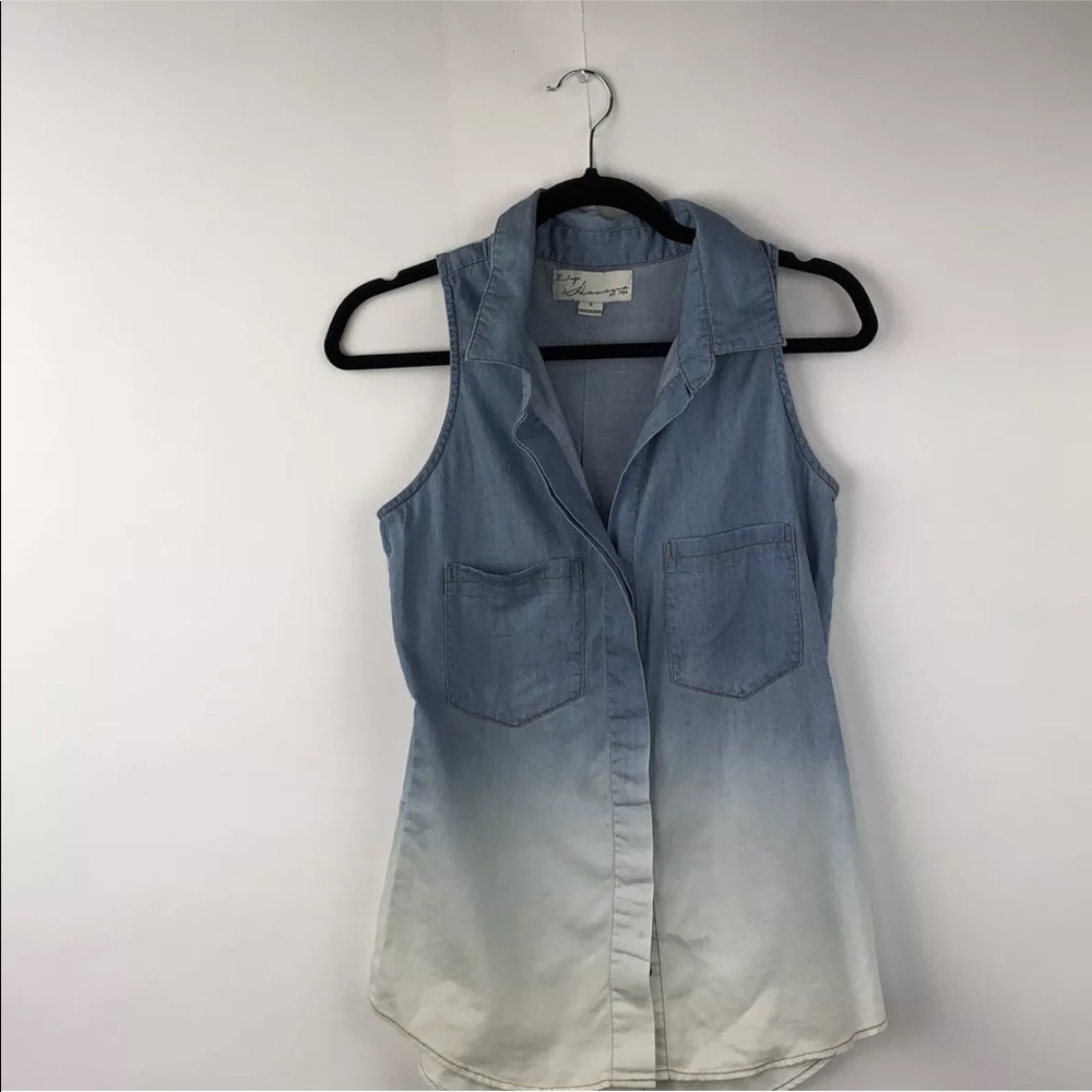 Vintage Havana Sleeveless Button Down Shirts Sz S